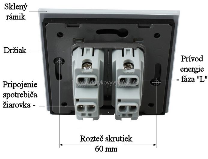 Mechanický vypínač č.5B - čierny
