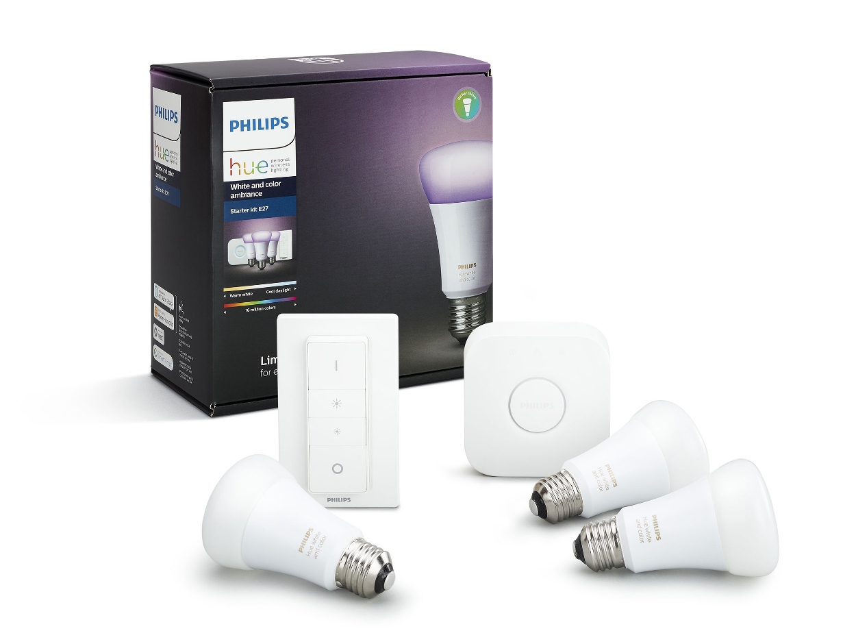 Philips HUE, štartovacia sada, 10W, E27 - Biela + RGB