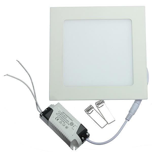 LED panel zapustený štvorec biely 12W 6000K