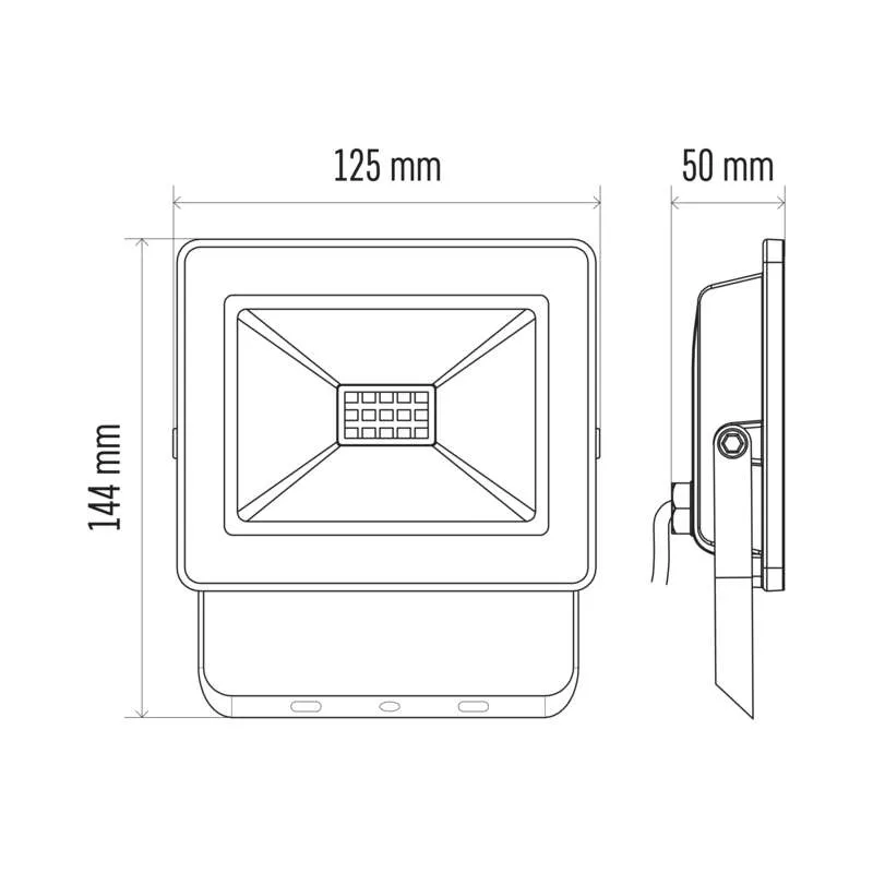 LED reflektor HOBBY SLIM, 10W neutrálna biela