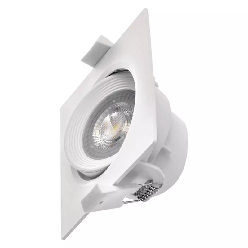 LED bodové svietidlo biele, štvorec 5W neutrálna biela