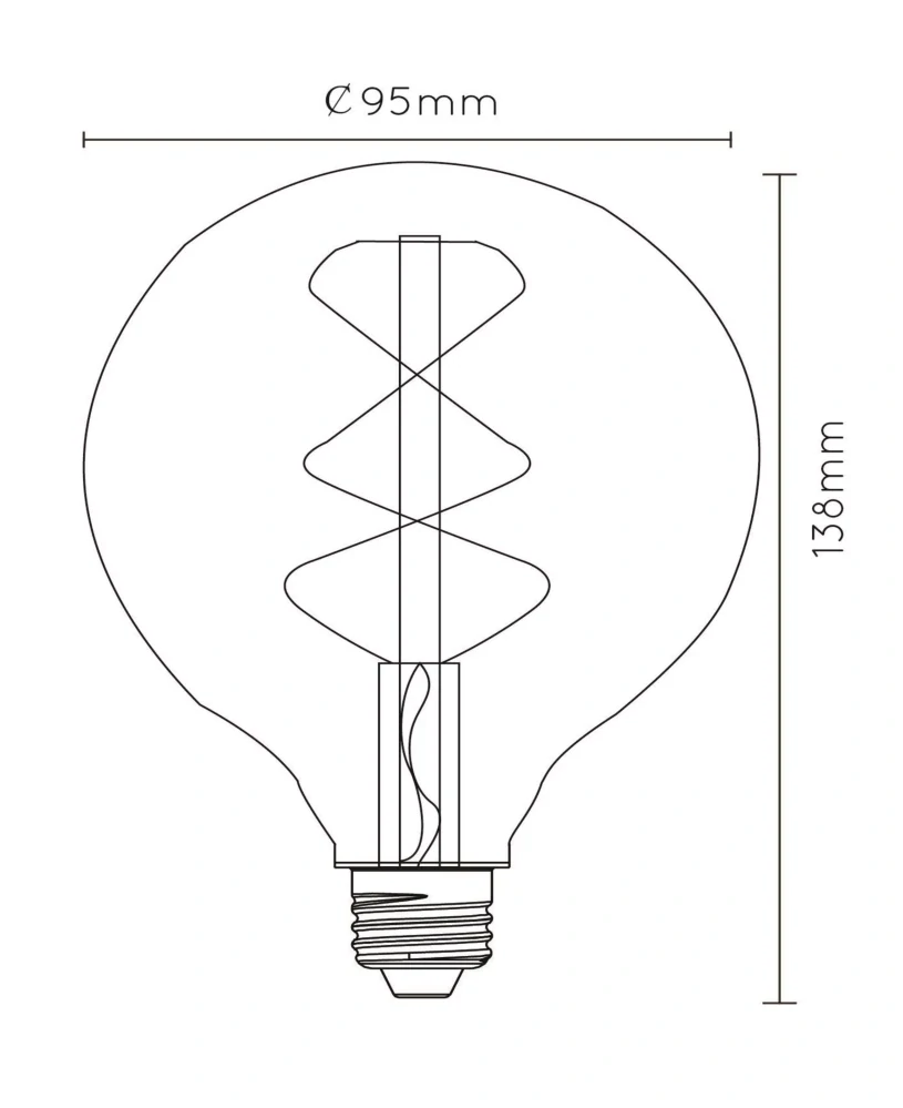 LED žiarovka Filament - 1x5W 2200K