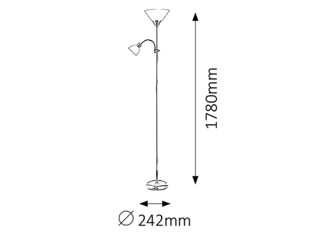 Rabalux ACTION 4028 (1 x E27 + 1 x E14)