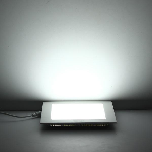 LED panel zapustený štvorec biely 12W 6000K
