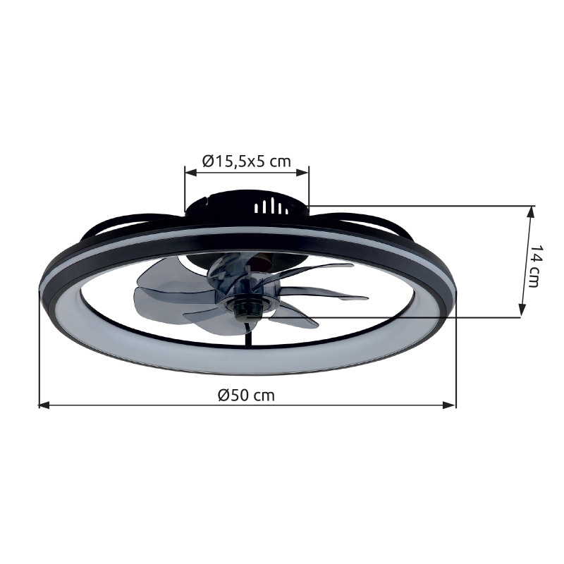 GLOBO CELESTE ventilátor