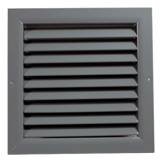Ventilačná mriežka z vysoko kvalitného extrudovaného hliníka 100x100 mm, sivá