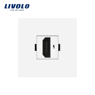 HDMI zásuvka - modul biely