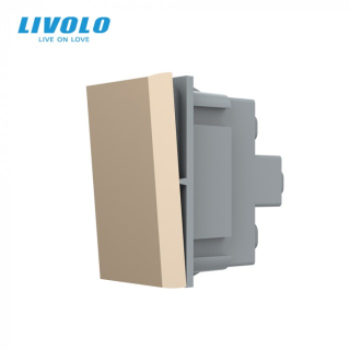 Polmodul mechanického tlačidla č.1/0 - zlatý