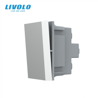 Polmodul mechanického tlačidla č.1/0 - strieborný