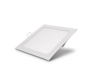 LED panel zapustený 9W štvorec - neutrálna biela