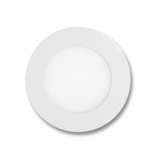 LED panel zapustený kruh biely 6W 4100K