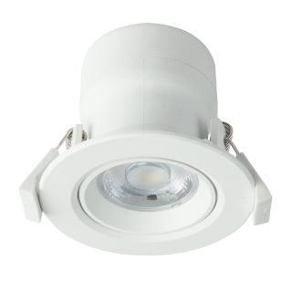 GLOBO LED Svietidlo zabud. biele kruh 9W 3000K DIM