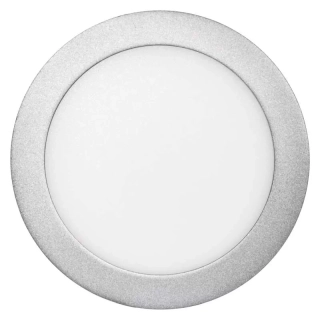 LED panel 170mm, kruhový prisadený strieborný, 12,5W neutr. b.