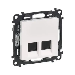 Zásuvka dátová Valena Life 753149 2xRJ45 STP 6A biela