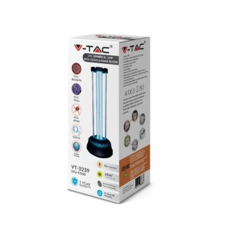 V-TAC germicídna lampa 38W s generátorom ozónu a senzorom pohybu