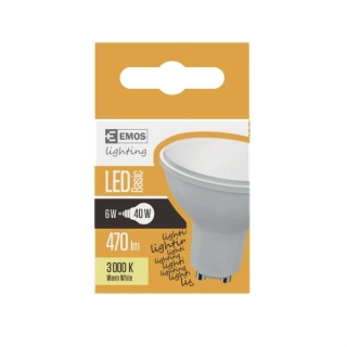 LED žiarovka Basic 6W GU10 teplá biela