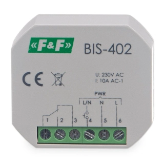BIS-402 Impulzné relé do inštalačnej krabičky