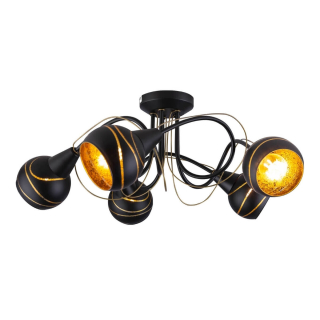 Globo stropné svietidlo čierno--zlaté